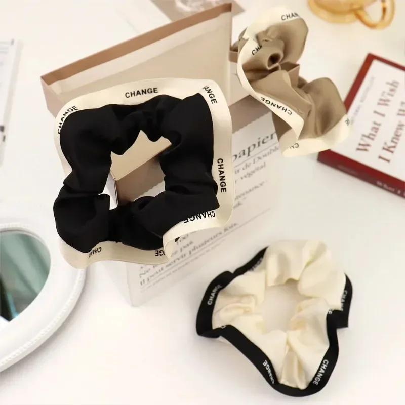 Korean Temperament Hair Scrunchies Hair Accessories Simple Hairs Band Women Girls Ponytail Holder Hair Rubber Bands Headband