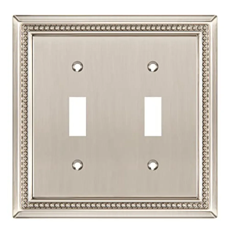 

Sunken Pearls Heavy Duty Decorative Wall Plate Switch Plate Outlet Cover Double Toggle