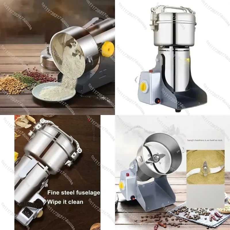 800g Electric Grain Spice Herb Coffee Grinder Mill Machine for Dry Food Flour Powder Crusher Gristmill Medicine Processing