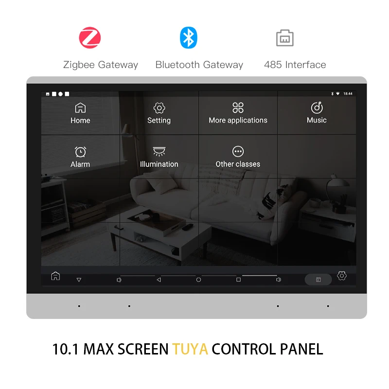 10 Inch Smart Home Tuya Wifi Zigbee Multi-function Touch Screen Control Panel for Smartlife App Intelligent Scenes Devices ALEXA