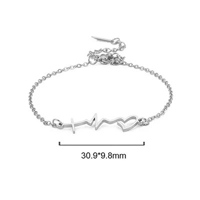 Kkjoy Mode Edelstahl Fußkettchen für Frauen Männer Silber Farbe Buchstaben Symbol Fuß kette einfachen Schmuck weiblichen Strand Accessoires – Detail 14
