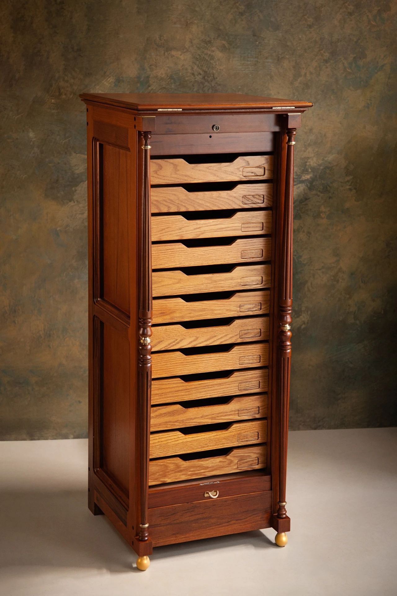 

Tea set cabinet, solid wood