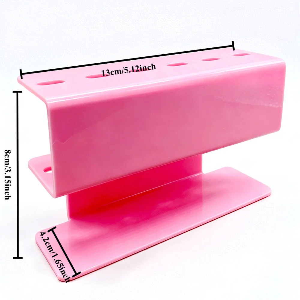 1pc Eyelash Tweezers Storage Rack 6 Holes Acrylic Tweezer Stand Shelf Holder Nail Eyelash Extension Supplies Makeup Tools