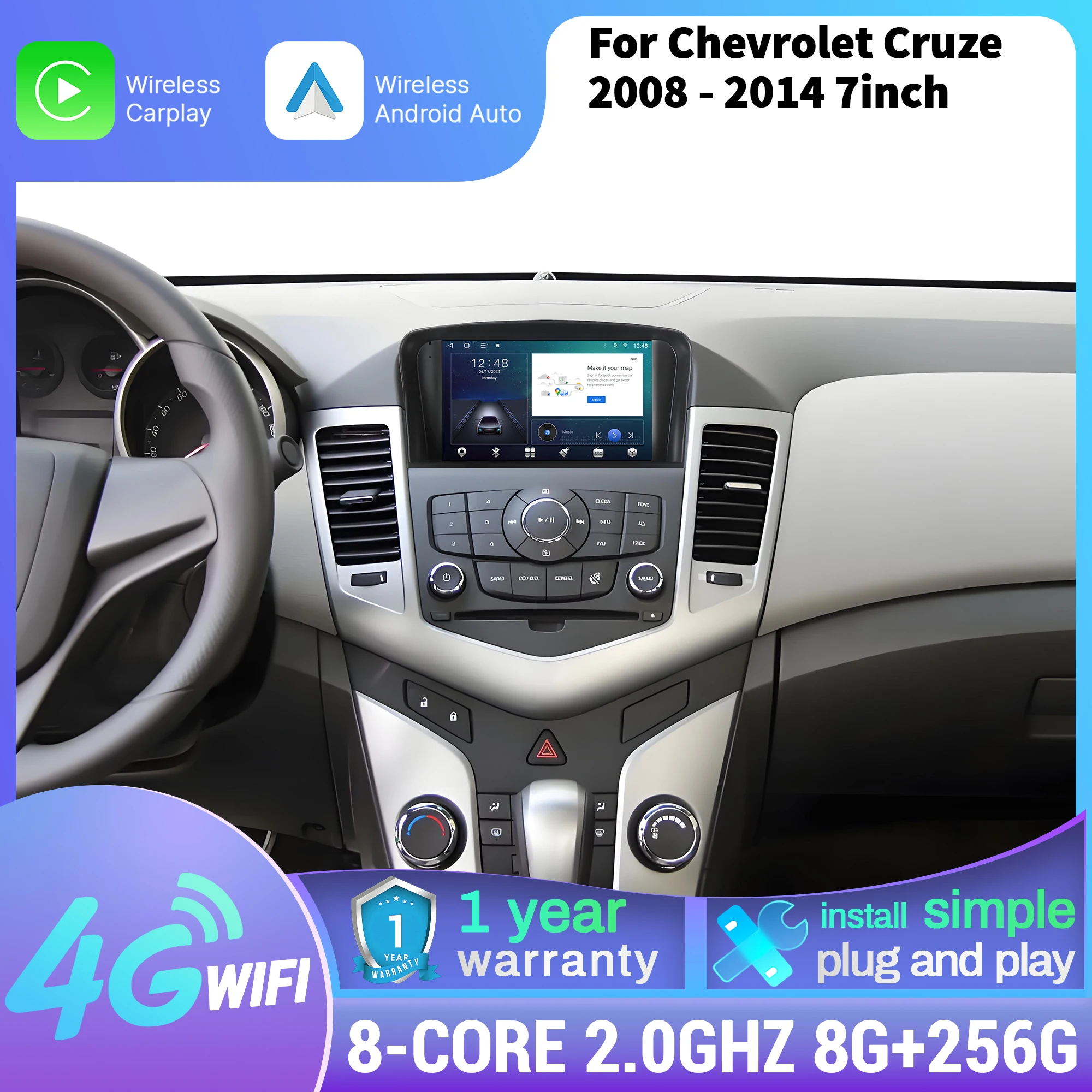 7-Π΄ΡΠΉΠΌΠΎΠ²ΡΠΉ Π°Π²ΡΠΎΠΌΠΎΠ±ΠΈΠ»ΡΠ½ΡΠΉ ΡΠ°Π΄ΠΈΠΎΠΏΡΠΈΠ΅ΠΌΠ½ΠΈΠΊ Android 14 Π΄Π»Ρ Chevrolet Cruze 2008 2009 2010 2011 2012 2013 2014 Π±Π΅ΡΠΏΡΠΎΠ²ΠΎΠ΄Π½ΠΎΠΉ Bluetooth Carplay ΠΌΡΠ»ΡΡΠΈΠΌΠ΅Π΄ΠΈΠΉΠ½ΡΠΉ ΡΠΊΡΠ°Π½ 7-Π΄ΡΠΉΠΌΠΎΠ²ΡΠΉ Π°Π²ΡΠΎΠΌΠΎΠ±ΠΈΠ»ΡΠ½ΡΠΉ ΡΠ°Π΄ΠΈΠΎΠΏΡΠΈΠ΅ΠΌΠ½ΠΈΠΊ Android 14 Π΄Π»Ρ Chevrolet Cruze 2008 2009 2010 2011 2012 2013 2014 Π±Π΅ΡΠΏΡΠΎΠ²ΠΎΠ΄Π½ΠΎΠΉ Bluetooth Carplay ΠΌΡΠ»ΡΡΠΈΠΌΠ΅Π΄ΠΈΠΉΠ½ΡΠΉ ΡΠΊΡΠ°Π½