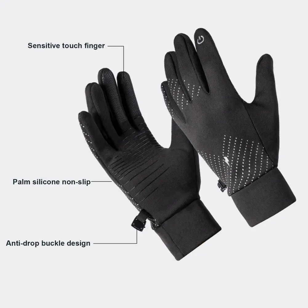 Strong Grip Cycling Gloves Secure Grip Cycling Gloves Windproof Waterproof Winter Cycling Gloves with for Men for Weather