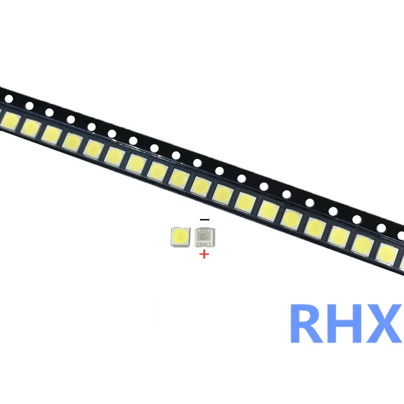 Luz branca fria emitindo diodo lâmpada para TV LCD, luz de fundo, artigo lâmpada, SMD, LED, SMT, Ronda 3030, 3V, 200 pcs por lote