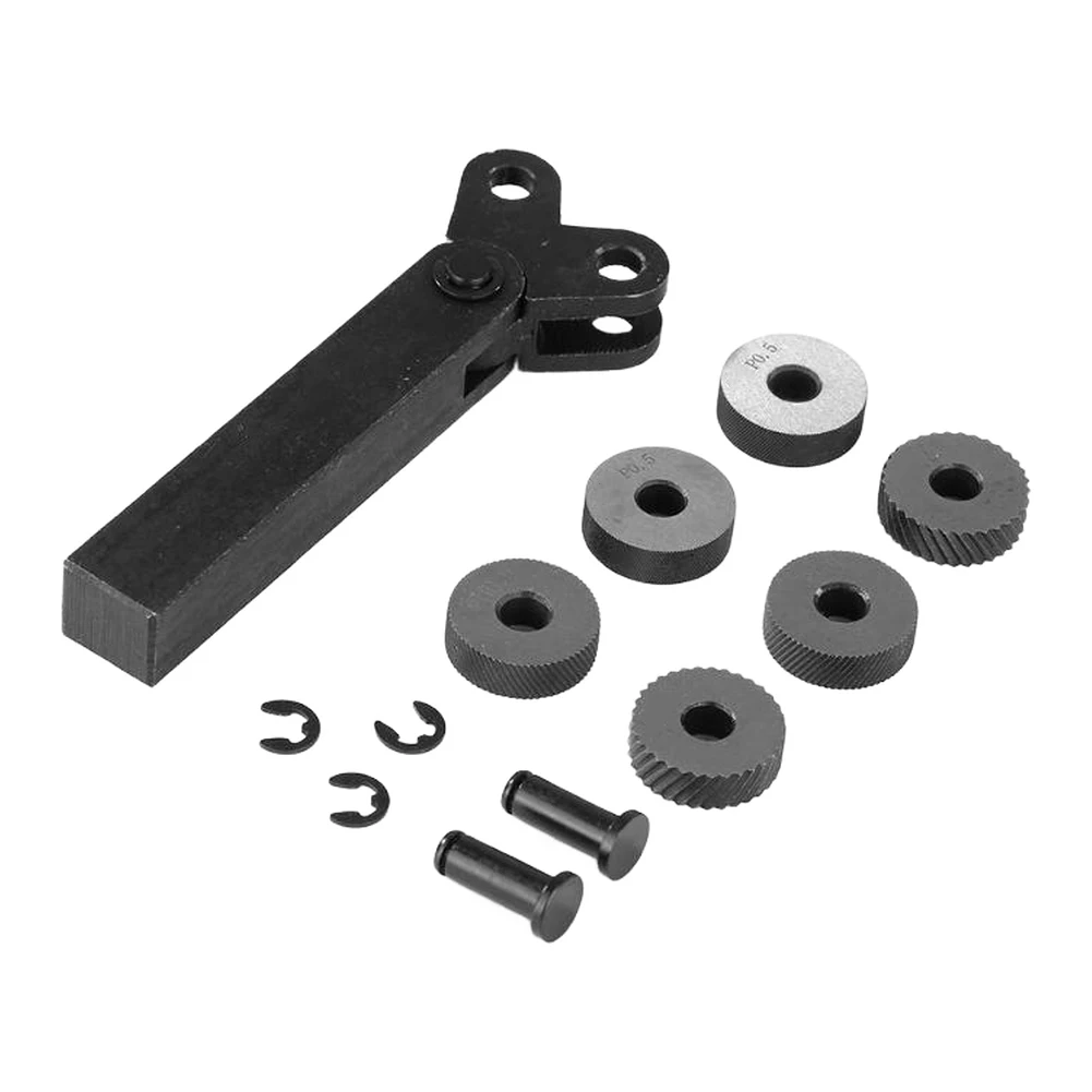 Lathe Tool Holder Knurling Tool Kit Various Pattern Applications Power Tool Accessory For Metal Texture Creation