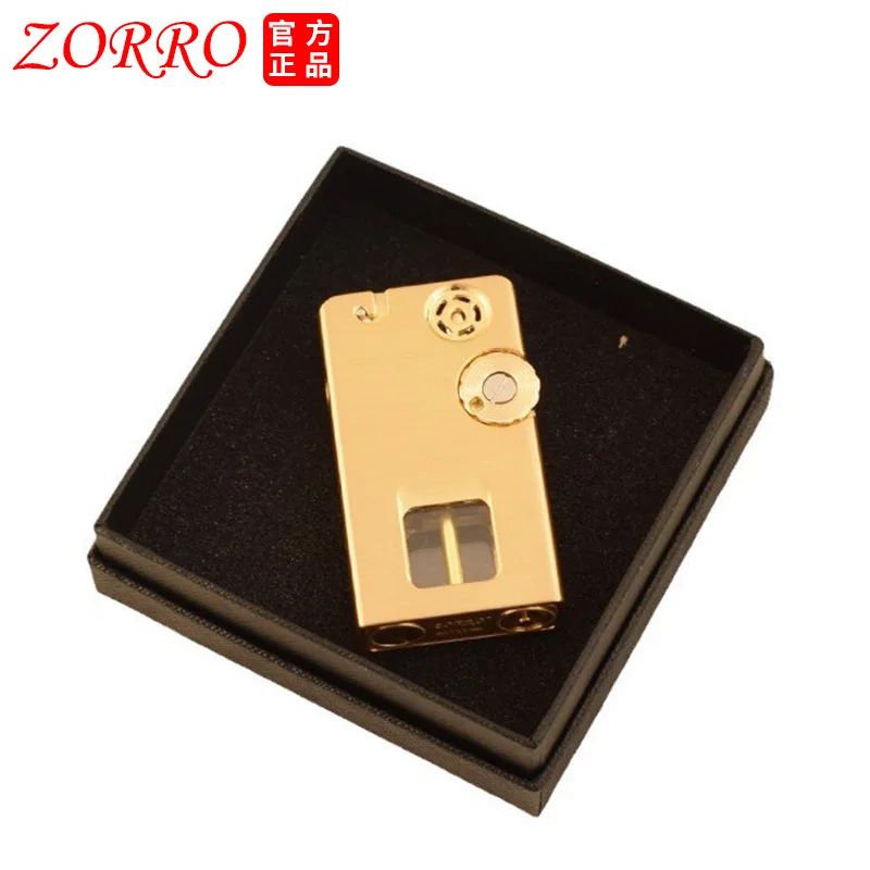 Original Kerosene Lighter Retro Creative Metal Shell Windproof Cigarette Gasoline Engine Mechanical Automatic Ignition