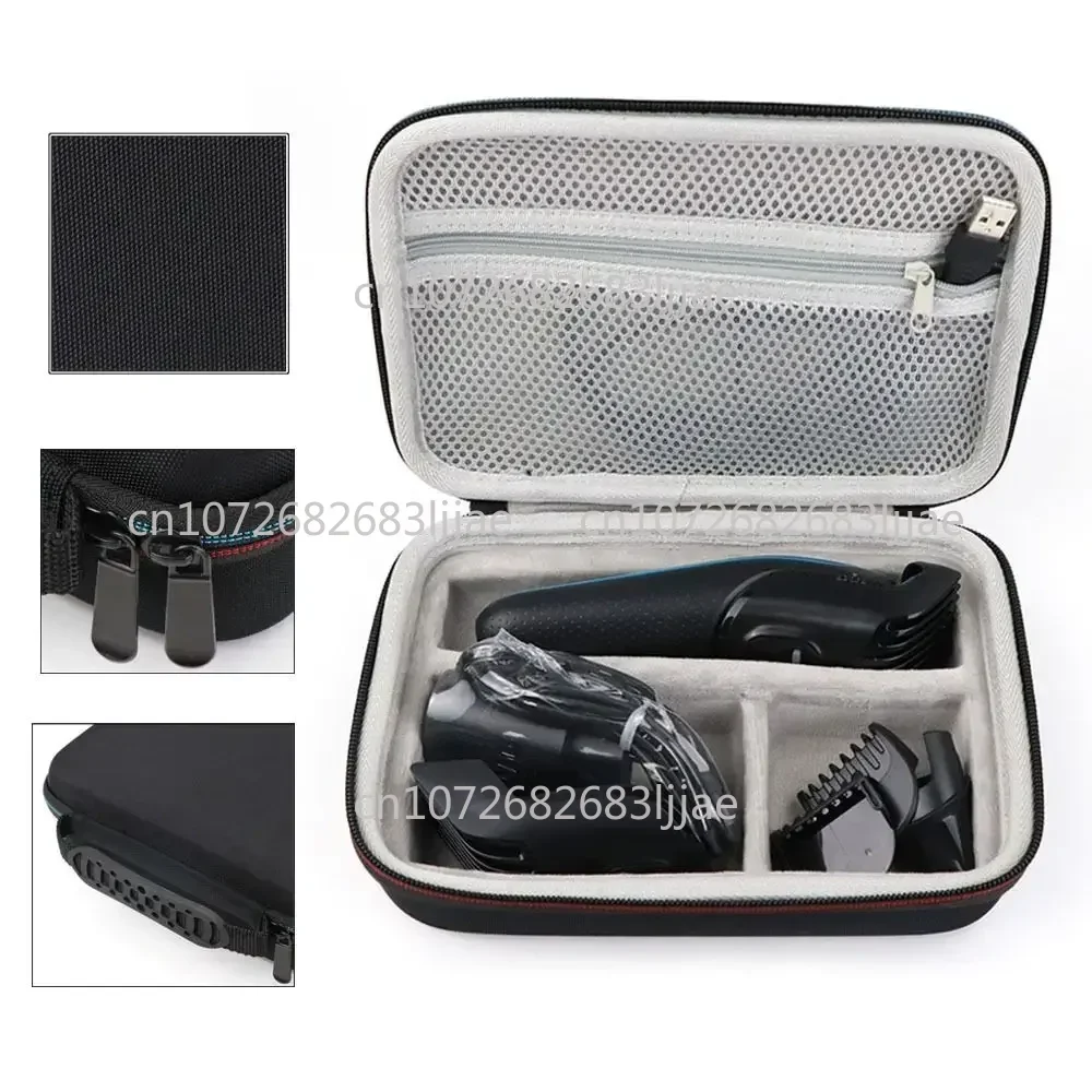 Durable Shockproof  Electric Shaver Razor Protective Case Carrying Case Zipper Bag Shaver Storage Bag