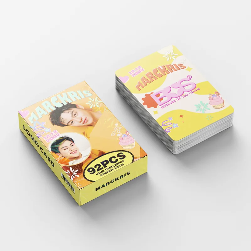 92 بطاقة صور صغيرة ذات طابع نجمي، بطاقات لاصقة صور فورية للمجلات، بطاقات LOMO مزدوجة الجوانب، بطاقات تهنئة