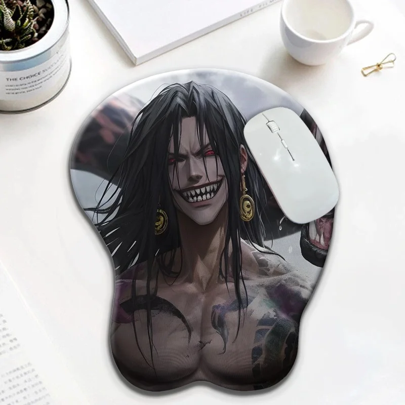 

3D Anime Style Male Muscle 3D Silicone Wrist Rest Mouse Pad Ergonomic Male Template Mouse Pad for Office Use Gaming Accessories