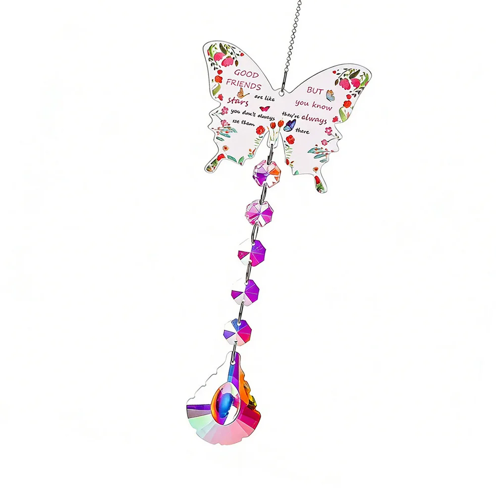 Sunlight Reflecting Acrylic Butterfly Ornament for Nana from Grandchildren Suitable for Windows and Walls 38/43/32cm