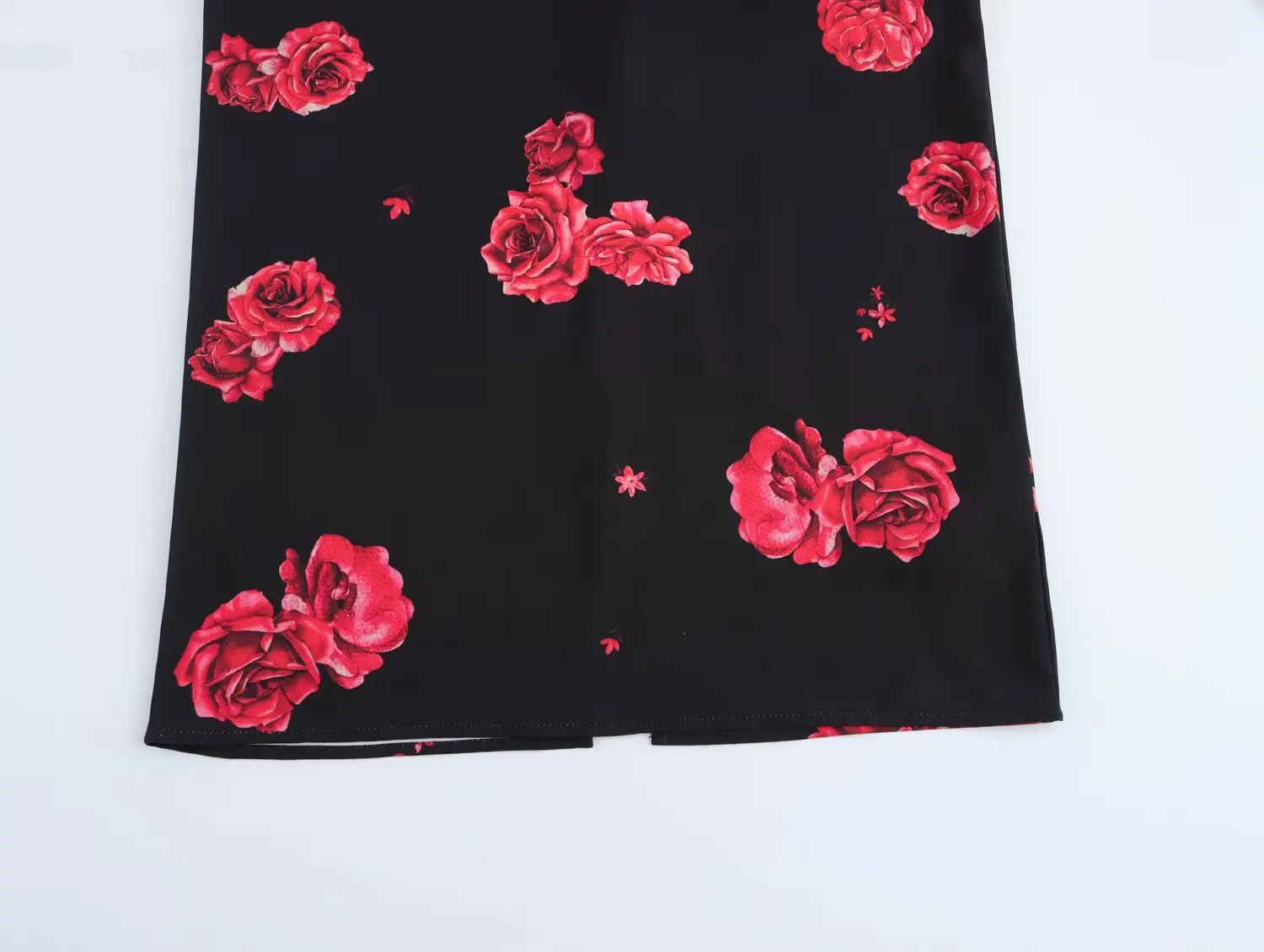   Verão nova moda feminina temperamento impresso mangas bolha francesa vestido de emagrecimento