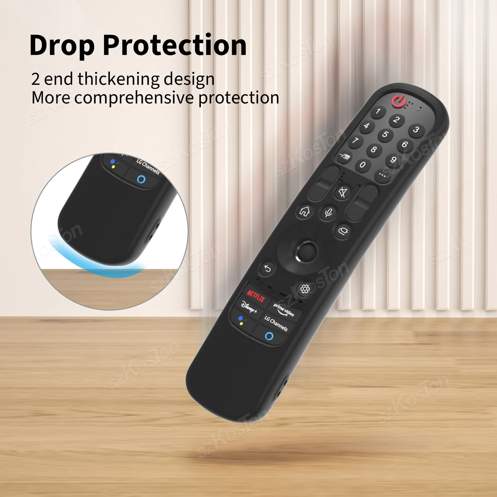 Remote Control Cover for LG Control Case Compatible with LG Smart TV MR21GA MR22GA/MR23GA Magic Remote Silicone Protective Case