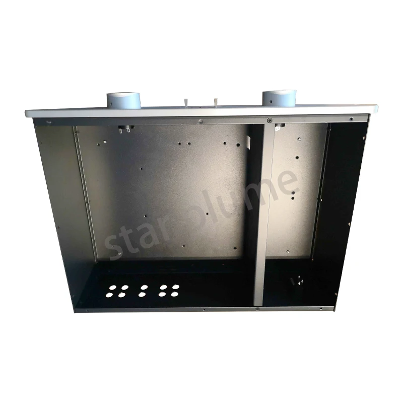 Caja amplificadora de potencia de aluminio y hierro, carcasa de tubo de vacío para audiófilos, preamplificador, caja DIY, 420x110x300mm