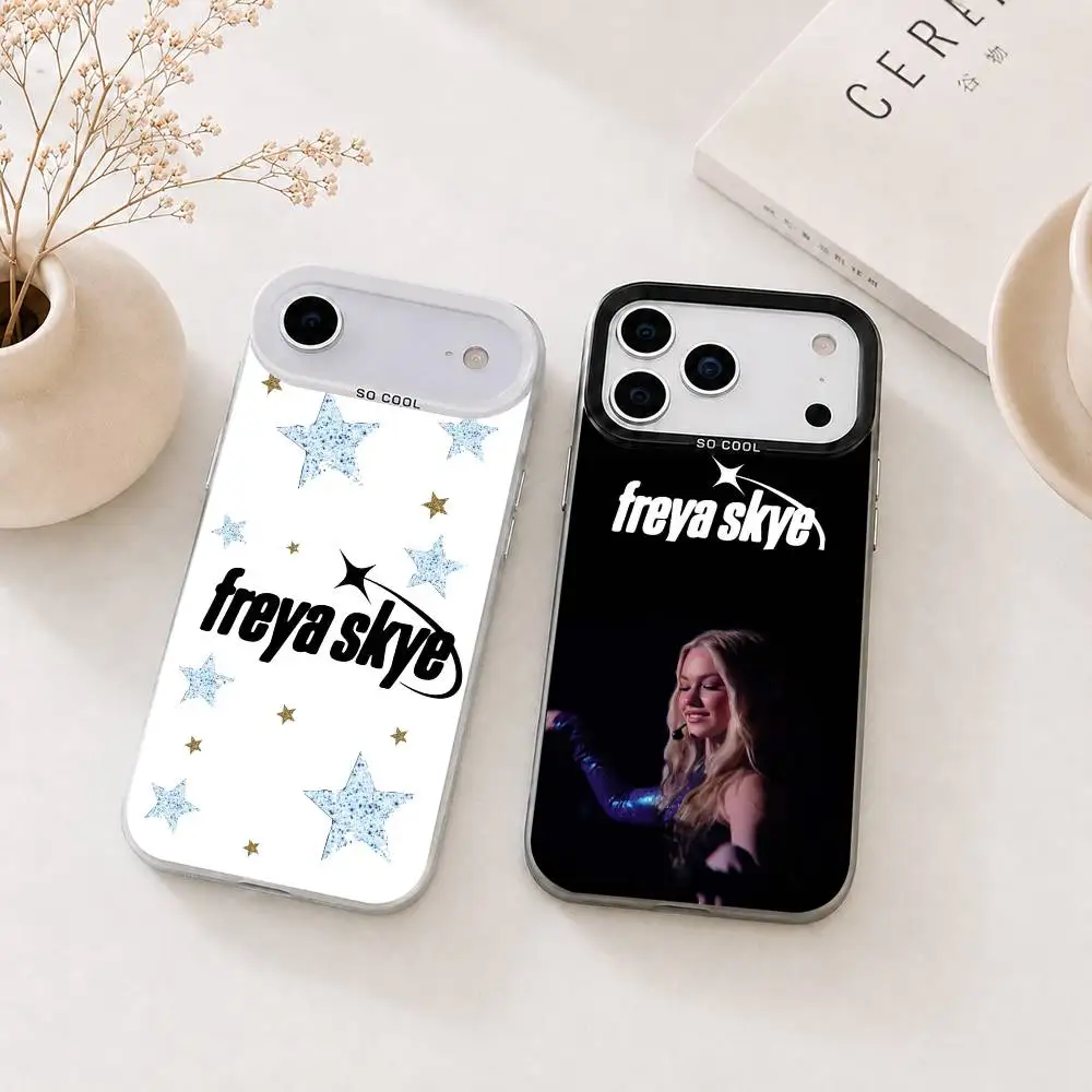 S-Singer Freya Skye gift  Phone Case For iPhone 17,16,15,14,13,12,11 Plus,Pro Max,XS,Colorful Silver Phone case Funda Cover