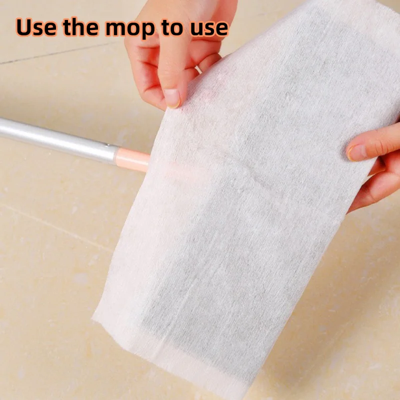 30Pcs/pack Disposable Mop Paper Electrostatic Dedusting Paper Removal Floor Wipes Cleaning Sticky Dust Cloth Household Cleaning