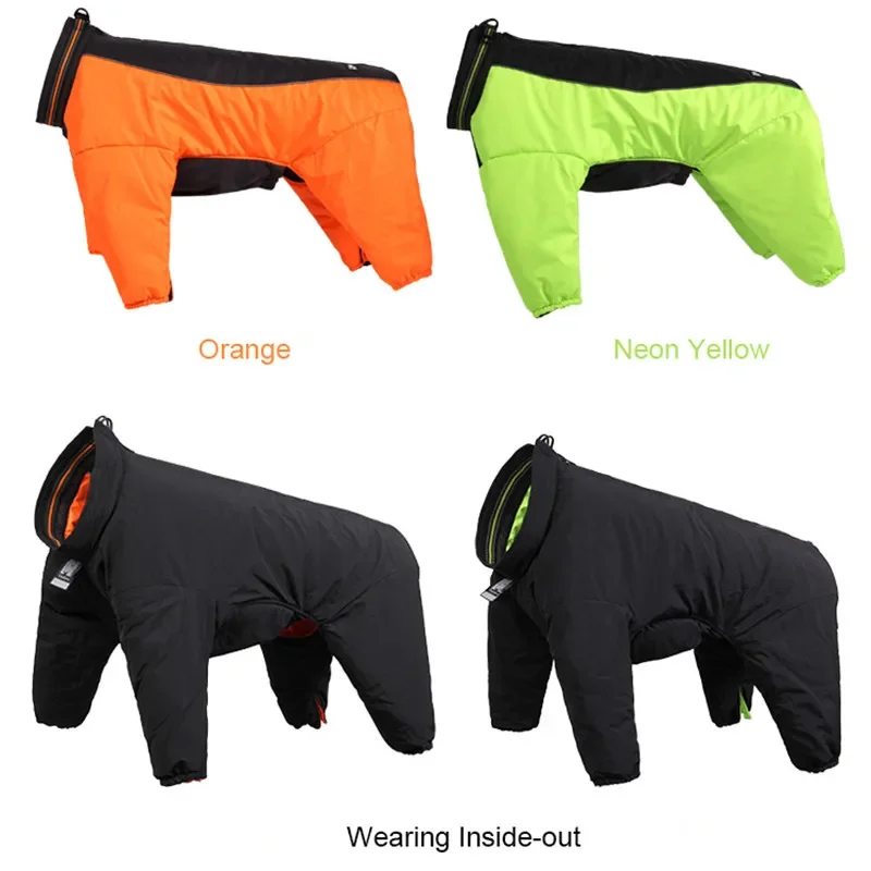 Truelove Winter Pet Dog Coat Reversible Clothes Outdoor Warm Big Small Dog Waterproof Reflective Walking Hiking Running TLG2271