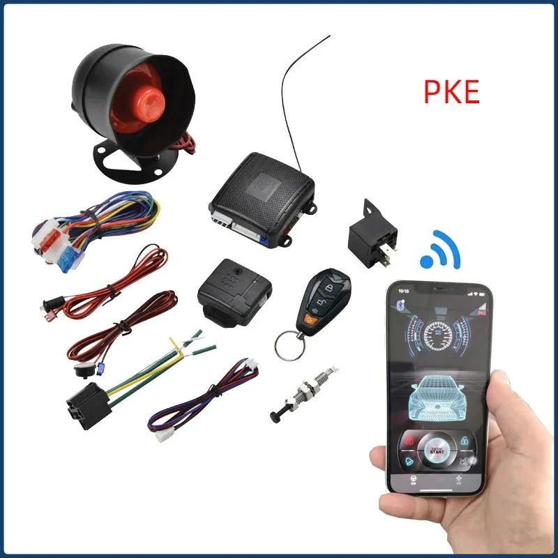 

Новый указательный свет, мигающий автомобильный сигнализатор 12 В, противоугонное устройство с управлением через приложение для мобильного телефона, замок переключателя PKE Bluetooth