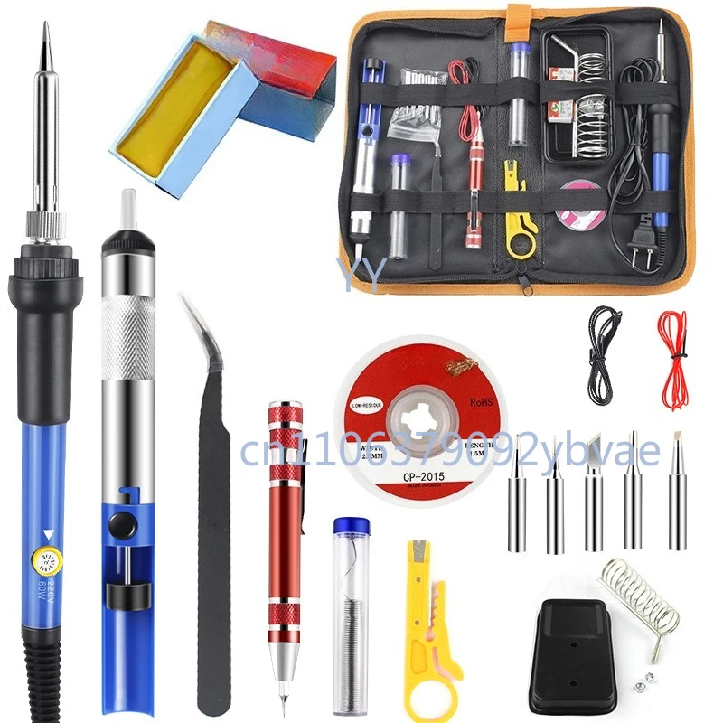 

Internal Heating Electric Soldering Iron Set EU Plug Household Industrial Student Welding Pen Combination Kit
