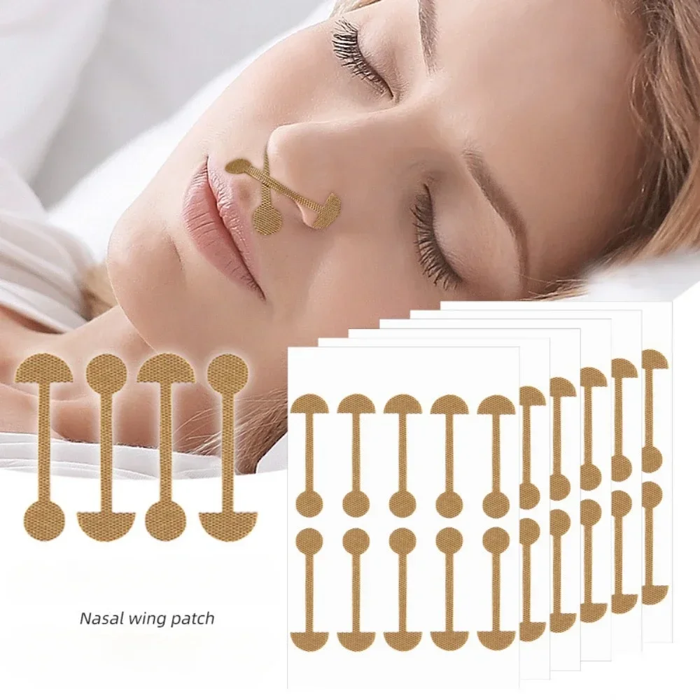 Small Dumbbell 10Pcs Nasal Stickers Soft Elastic Self-adhesive Nose Contracture Nose Wide Nostril Overhaul Orthotic Nose Patches