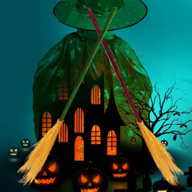 loween Witch Flng Broomsti Magic Pumpkin Spazzatrice Accessori per costumi per bambini adulti Spettacolo teatrale Tradizionale Ch...