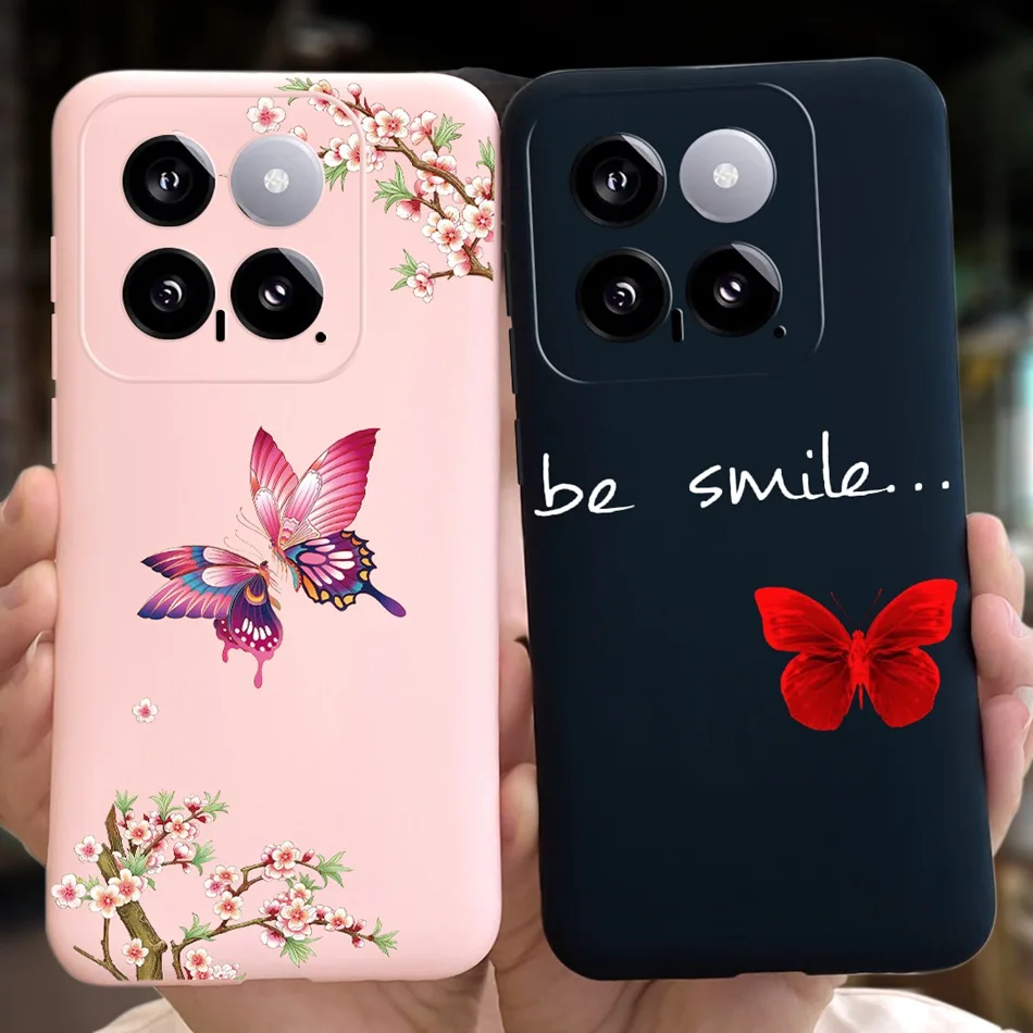 For Xiaomi 14 Phone Case Xiaomi Mi 14 5G Mi14 2024 Fashion Moon Pattern Soft Silicon Protective Back Cover