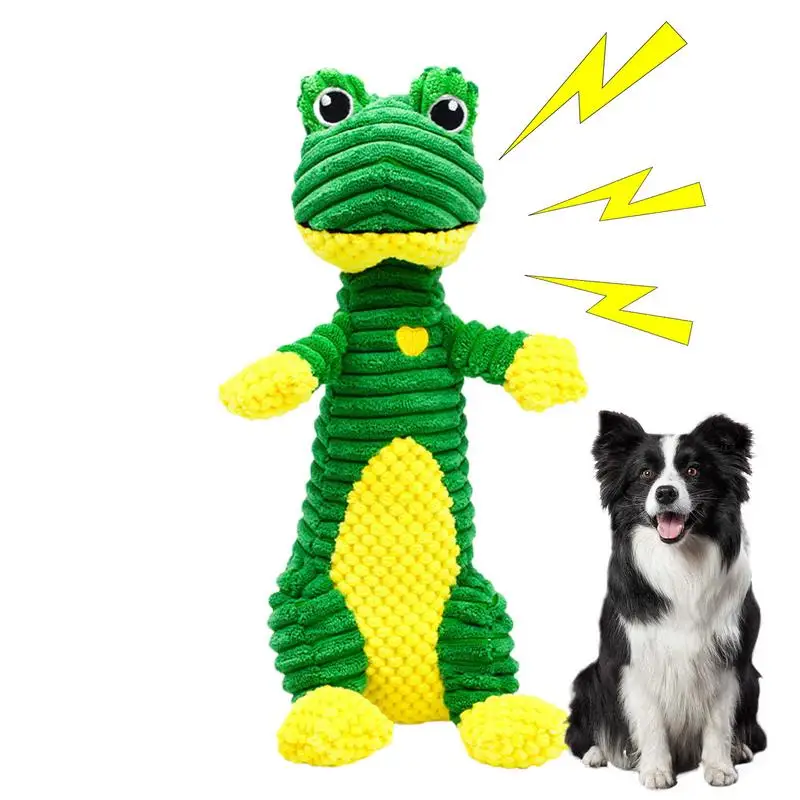 Dog Stuffed Toys Frog Animal Dog Toys Adorable Pet Sound Toy Interactive Plush Chew Toys With Sound For Small Medium Dogs