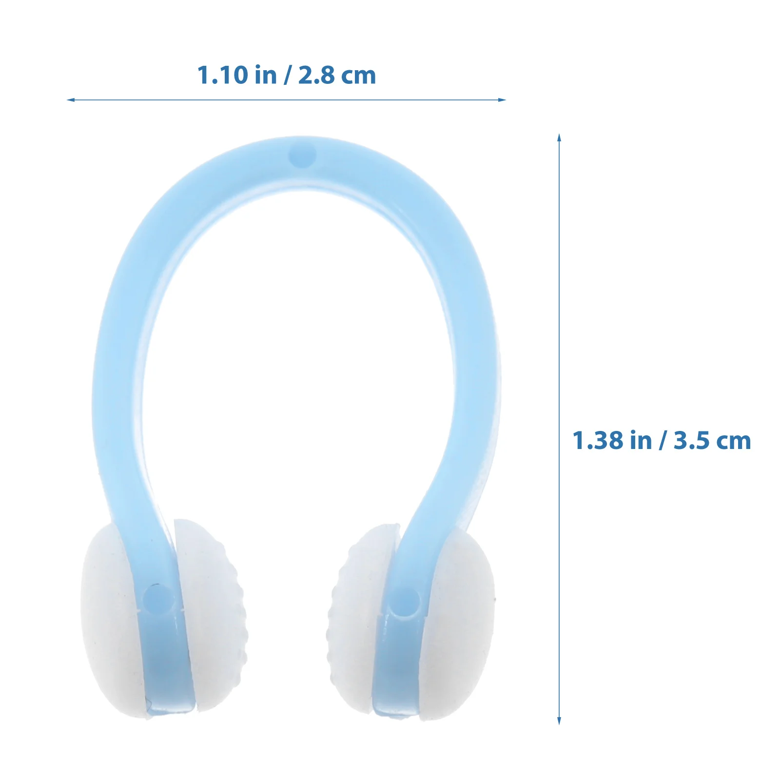 مشبك أنف مريح من السيليكون للسباحة ومضاد للتسرب المائي مثالي للسباحة وخفيف الوزن ومحمول للبالغين #4