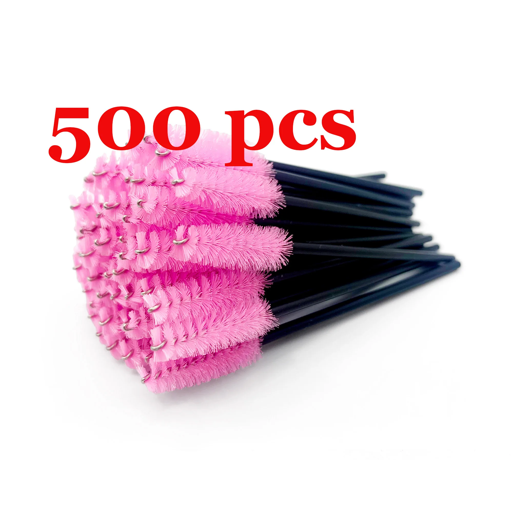 50/100/300/500pcs Eyebrow Eyelash Brushes Eyelash Spoolies Mascara Wands Disposable Applicator for Eyelash Extension Makeup Tool