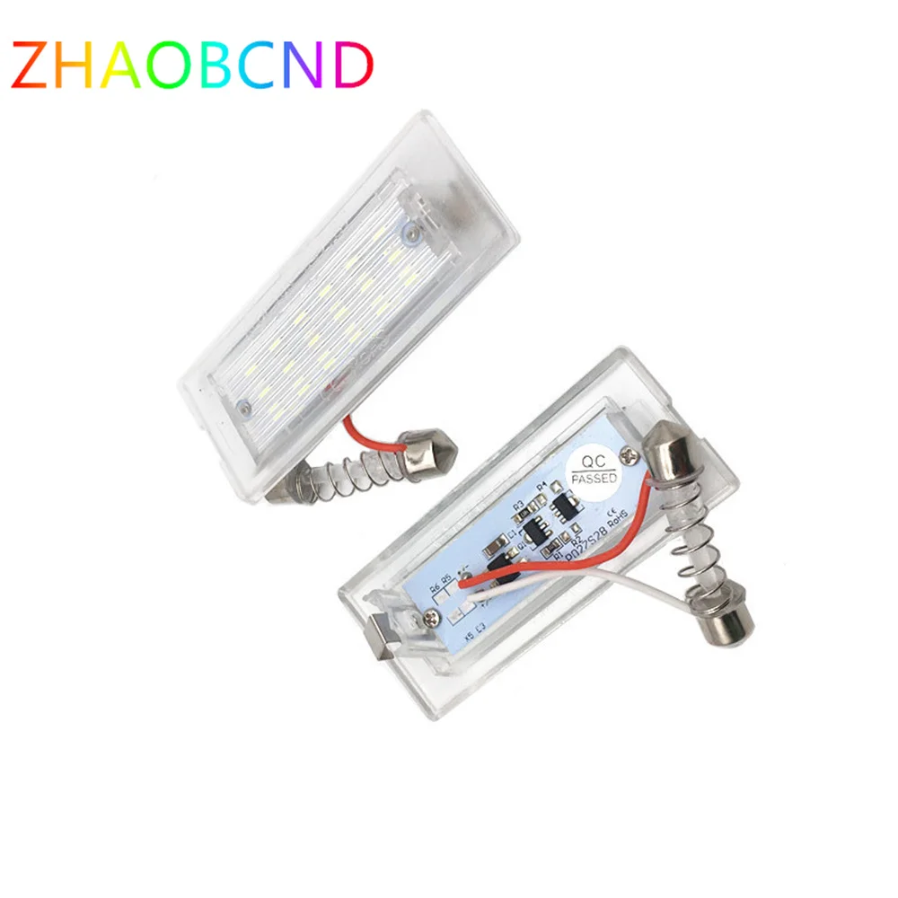 

2 шт., Ксеноновые белые OEM-подходят для разных номеров 3 Вт, для BMW E83 X3 2004-2009 годов выпуска, для BMW 2001-2006 E53 X5, подсветка номерного знака, Can-bus без ошибок