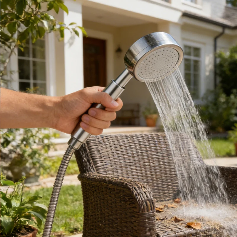 

1 шт. душевая лейка из нержавеющей стали высокого давления для ванной, мощная струя воды, ручная лейка для душа