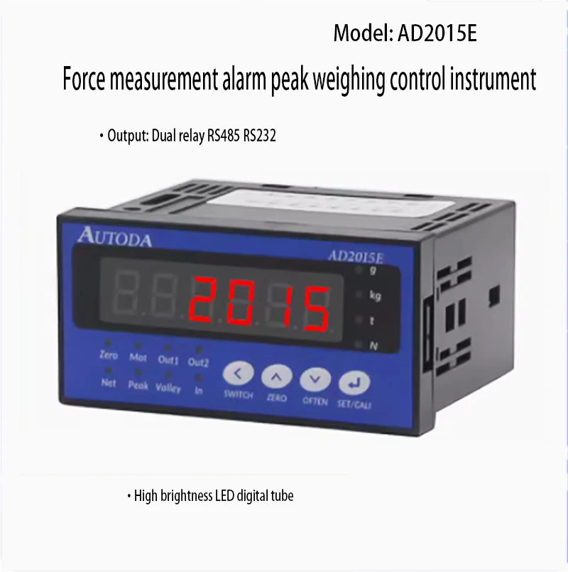 

AD2015E Weighing Display Controller Instrument Peak Force Sensor Two Relay Outputs