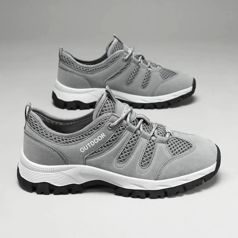 Zapatillas de deporte para caminar al aire libre de talla grande 39-47, zapatos para hombre, Tenis Masculino, zapatos informales resistentes para senderismo, plataforma de diseñador de lujo