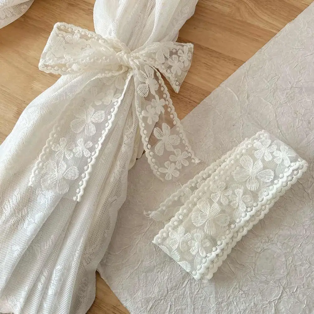 New Lace Bow Knot Curtain Tieback Double Layer Decorative Window Curtain Strap Curtain Buckle Home Decor