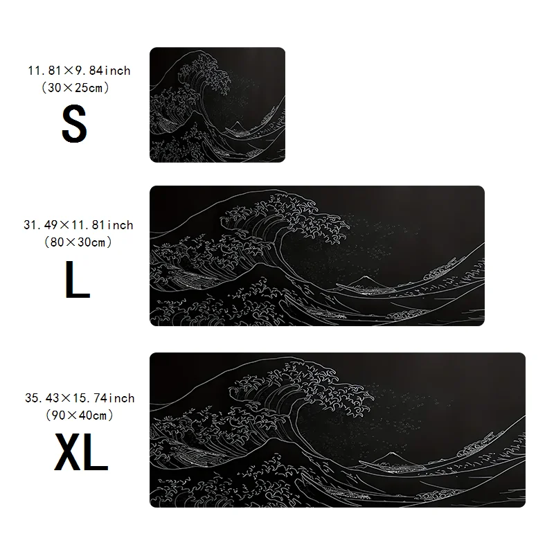 لوحة ماوس ألعاب بلاك سي، قاعدة مطاطية غير قابلة للانزلاق مقاس 2 مم، 31.49 × 11.81 بوصة، لوحة ماوس ألعاب ممتدة، مصممة لمكتب الألعاب