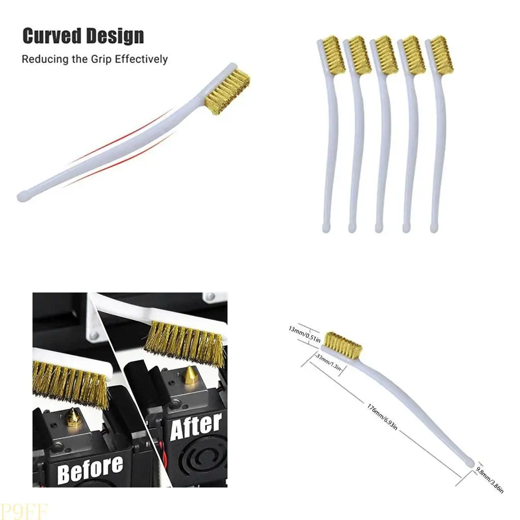 

CS1W Copper Wire Toothbrush for Nozzle Block Hotend Cleaning Hot Bed Cleaning Parts