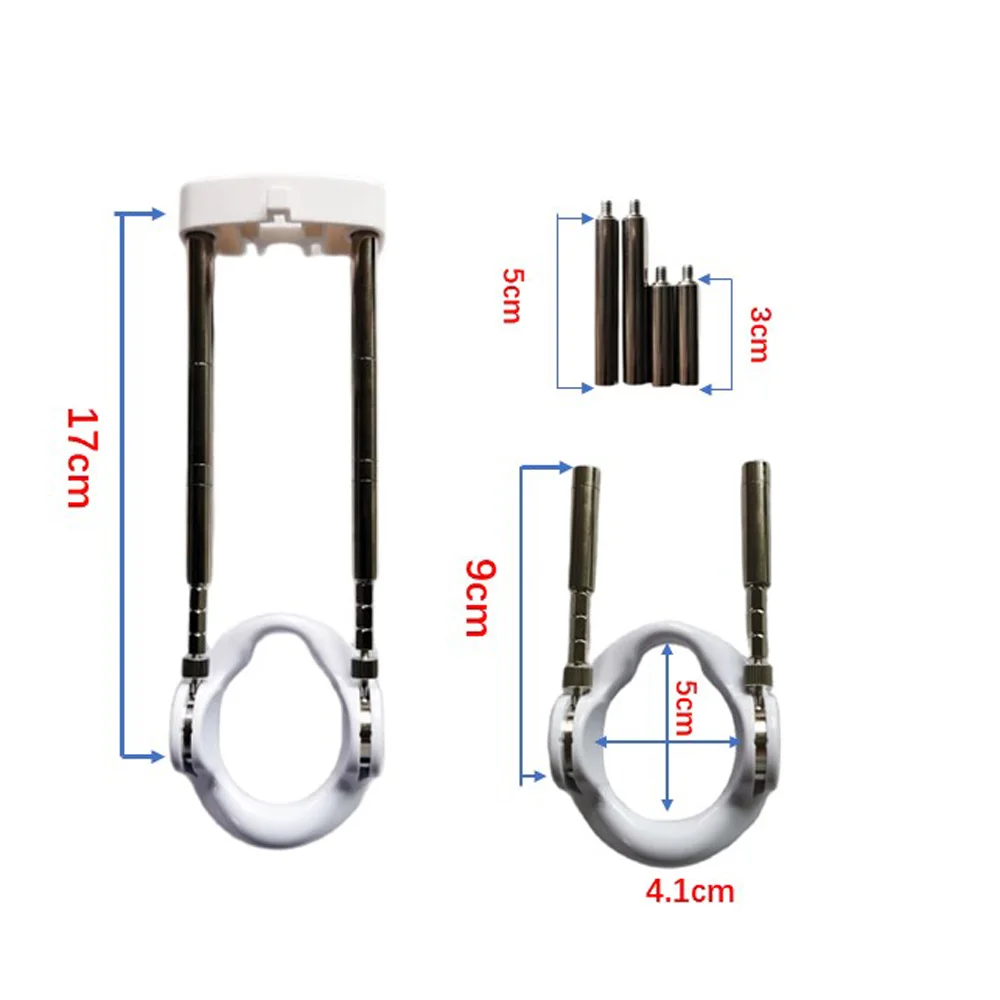 Size Master Male Wearable Penis Vacuum Cup with Belt Pump and Extender Stretcher Cup Hanger for Penis Enlargement