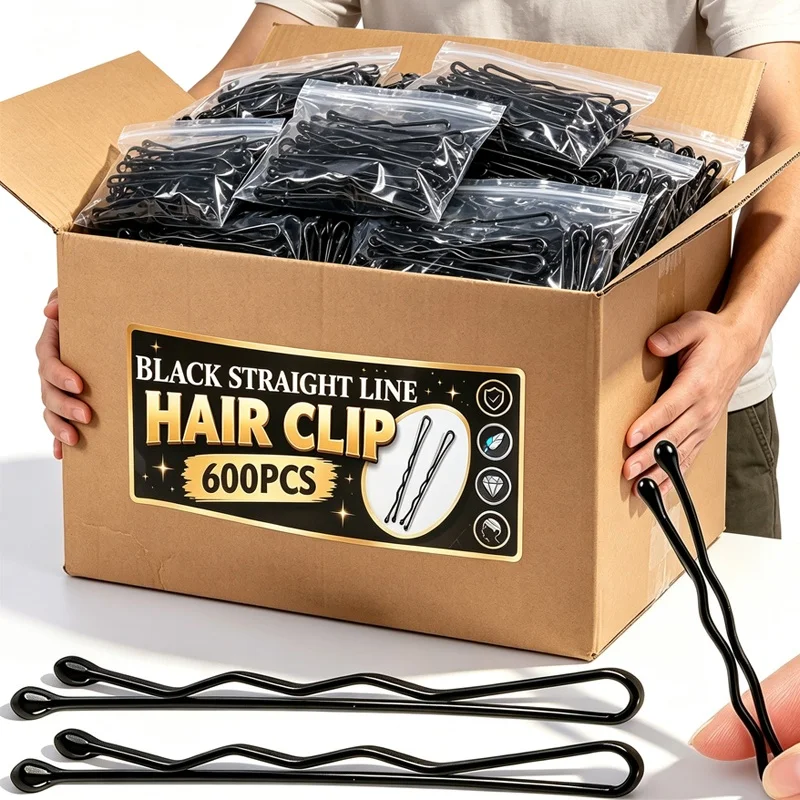 Straight Line Hair Clip U-shaped Needle Lady Hairpins Curly Wavy Grips Women Bobby Pins Styling Hair Accessories