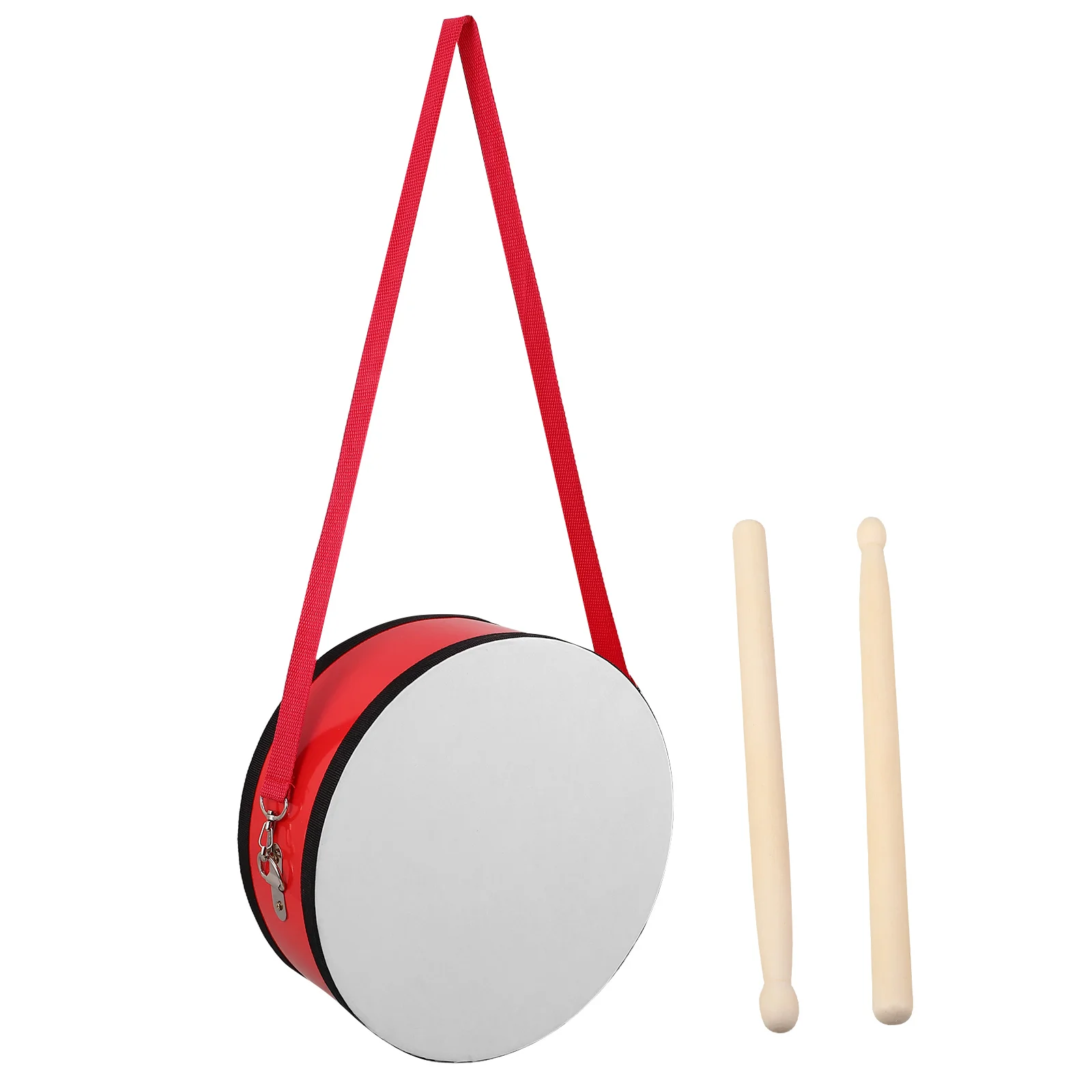 

1 set 10 Inch Kids Marching Snare Drum Red With Strap Lightweight Portable Percussion For Outdoor School Activities Children'S