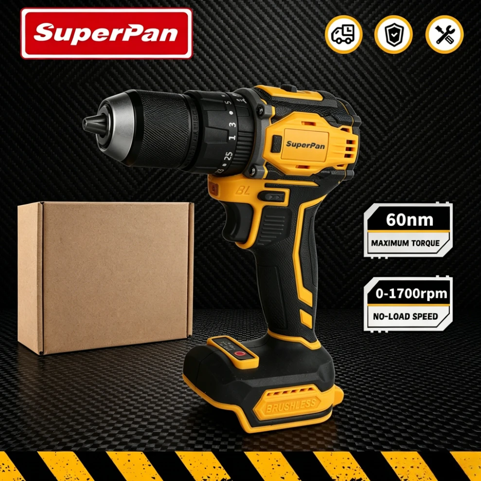 

Электрическая дрель-шуруповерт-гайковерт (3-в-1) для дома, совместимая с аккумуляторами Dewalt (без аккумулятора и адаптера питания)