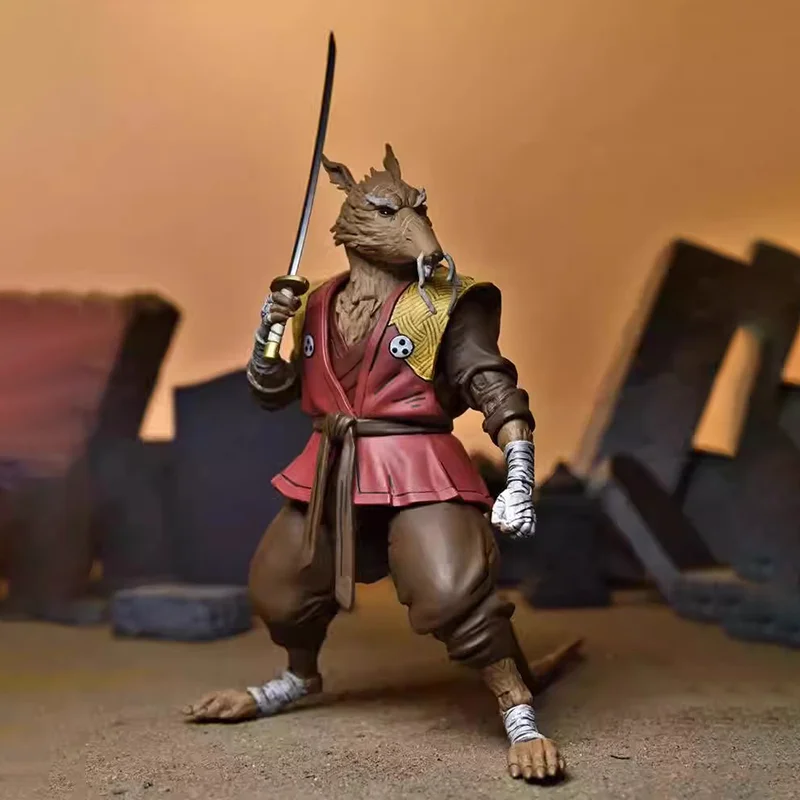 In Stock Ninja Turtles Splinter Anime Figure Neca54351 The Last Ronin Splinter Action Figure Statues Doll Model Gift Kids Toys