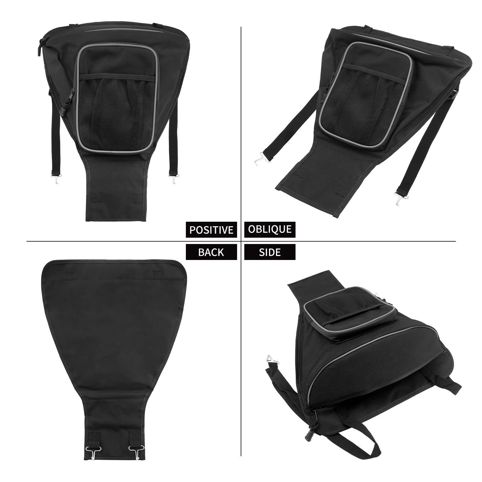 Motorcycle Waterproof Bags Cab Pack Holder Center Seat Storage Bag  For UTV  For Polaris Ranger RZR 4 800 570 XP 4 900 XP 900