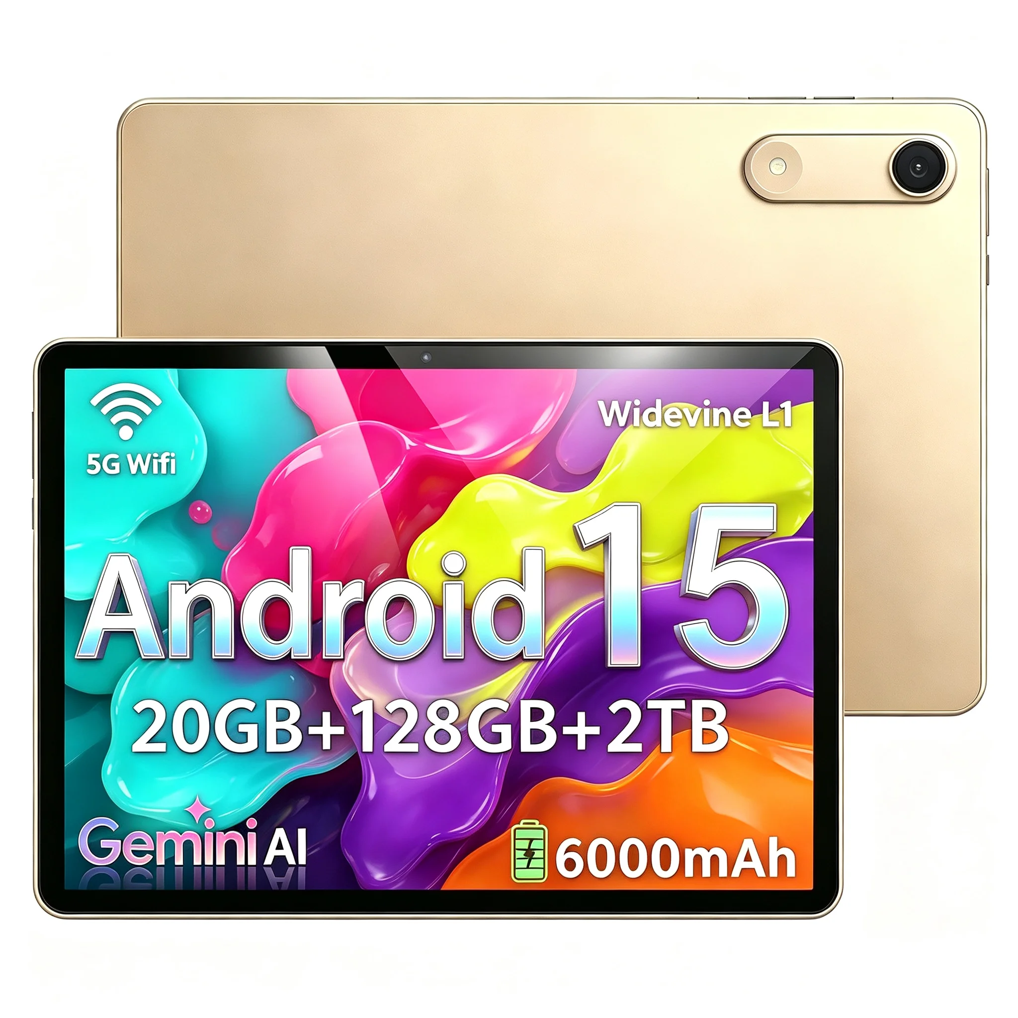 Paitanry C95 11 Inch Tablet PC Android 15 Octa Core 20GB+128GB HD IPS Display GPS Google Play Wifi Pad For Study Office Gaming