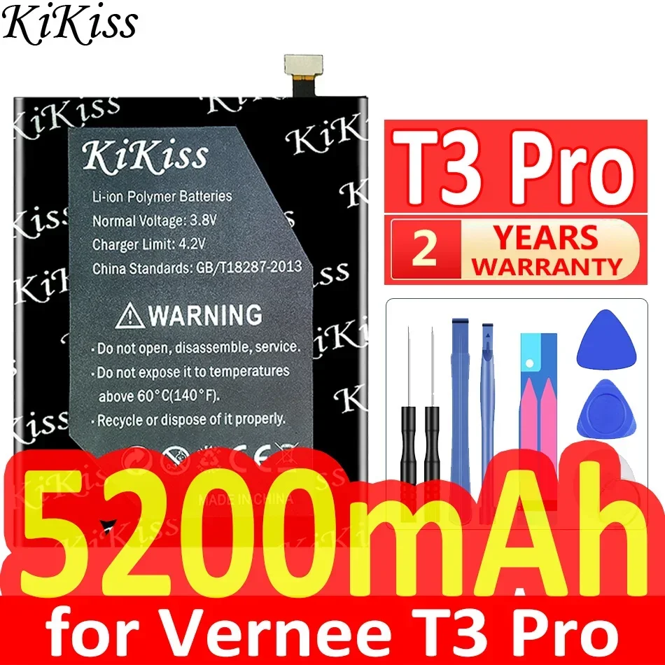 

Аккумулятор KiKiss 5200 мАч для DOOOGEE 476180 P для Vernee T3 Pro