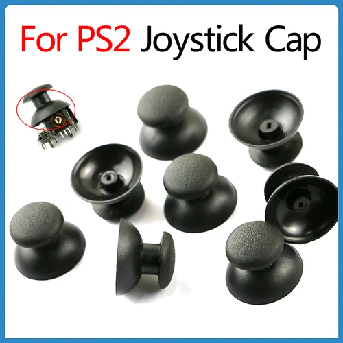 Imagen 1 del producto 10 Uds. Para tapa de Joystick PS2 para Sony PlayStation2 controlador de PS2 agujero pequeño Joystick analógico 3D tapas de cabeza de seta pieza de reemplazo
