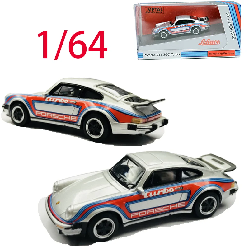 

Schuco Diecast 1/64 Scale Porsche Alloy Car Model Porsche 911 Turbo Play Vehicles Toys for Boys Original Box Display Item