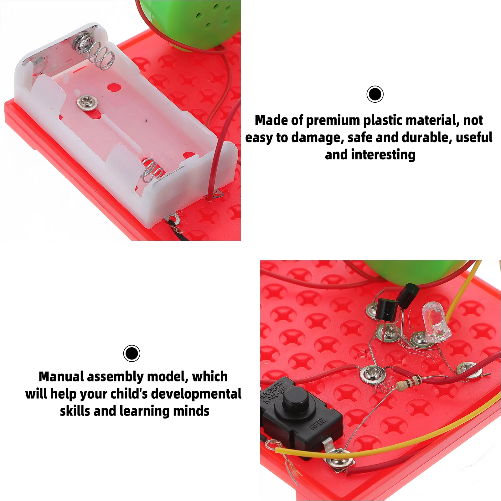 

1Set Handmade Sound Alarm Siren Creative Practical Gift for Families Friends Educational Science Experiment Learning