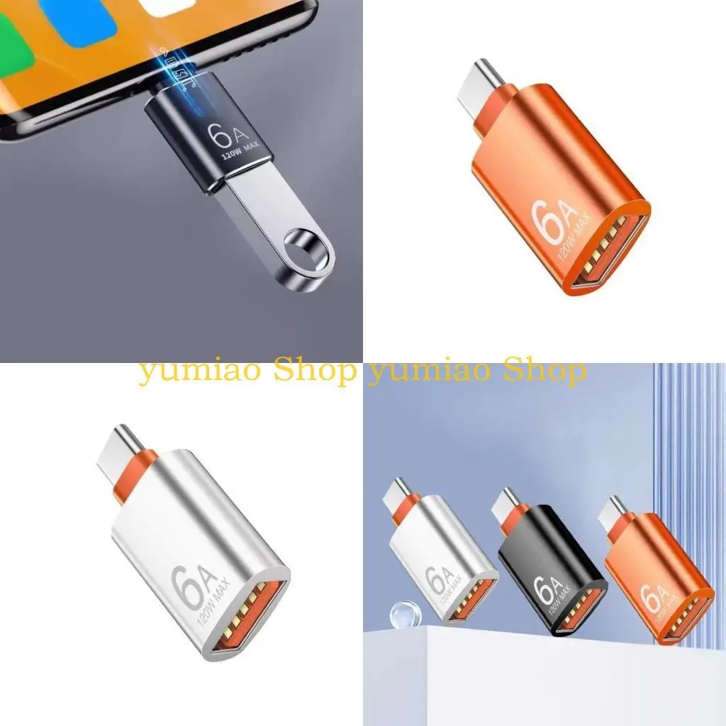 587B Multipurpose USB To Type C Adapter Double Interfaces USB Adapter Aluminum Adapter for smooth Device Integration