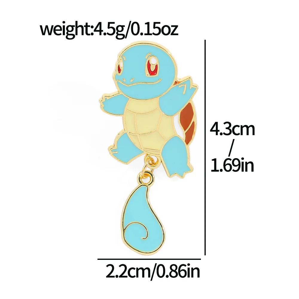 9 Styles Pokemon Pikachu Anime Cartoon Brooch Creative Cute Enamel Pin Metal Badge Clothing Backpack Accessories Jewelry Gift